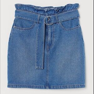 *NEW* H&M Paper Bag Jean skirt